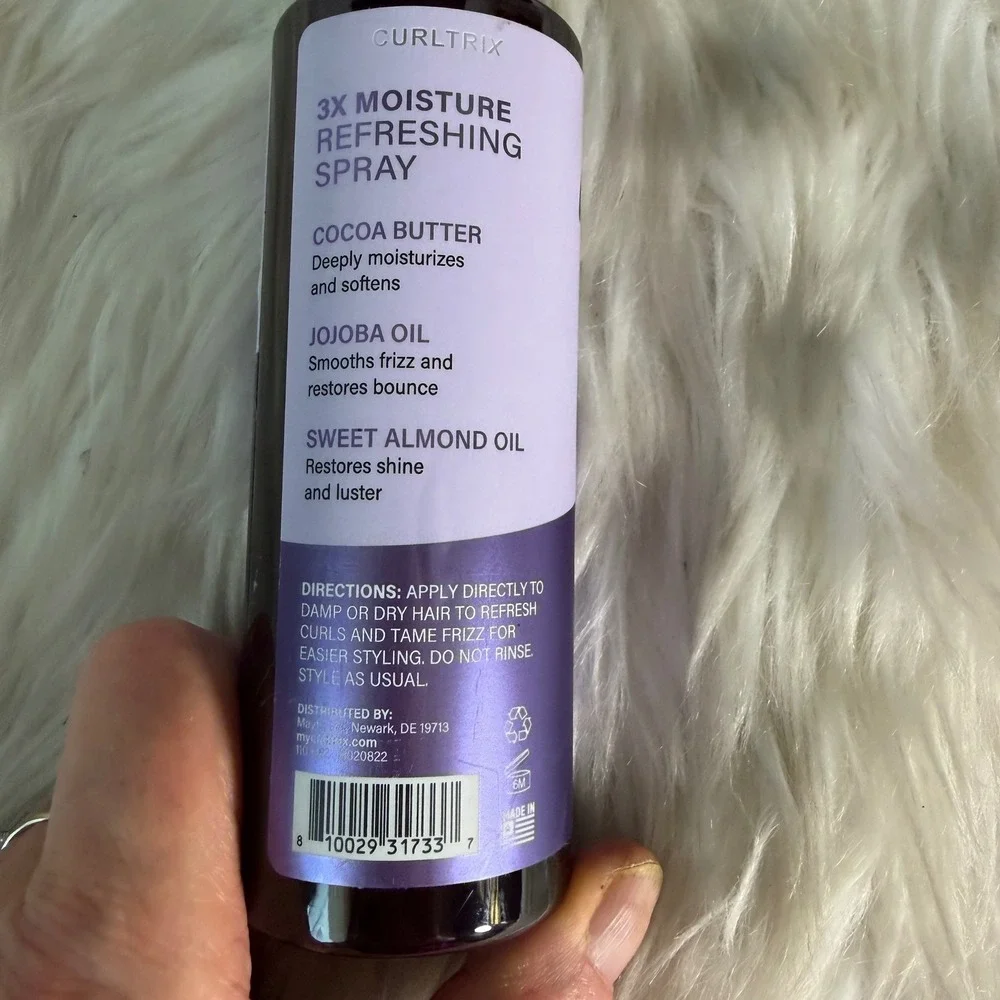 Curltrix What A Curl Wants 3X Moisture Refreshing Spray 8oz Cocoa Jojoba Oil